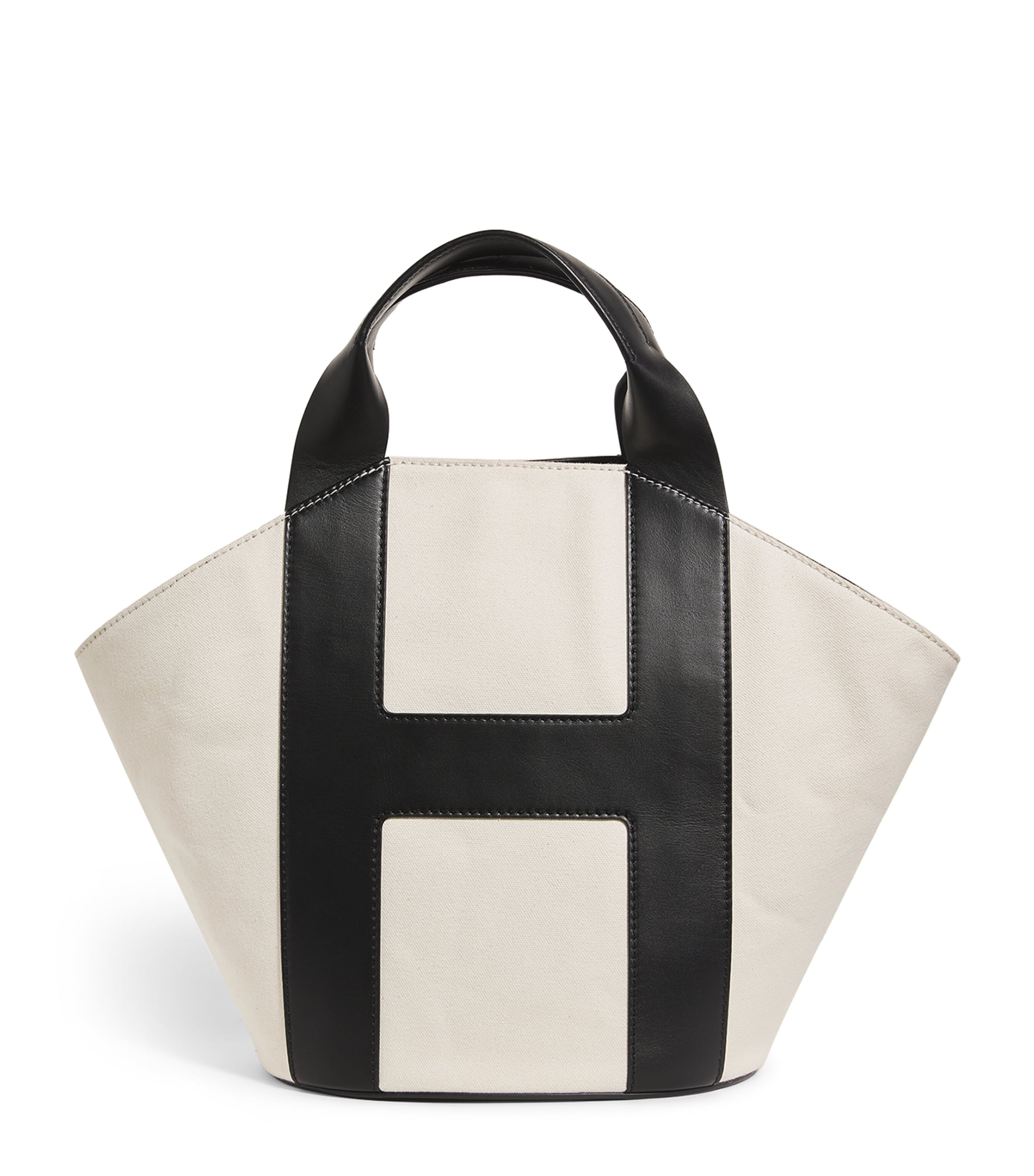 Harrods Medium Canvas Tote Bag In Neutral