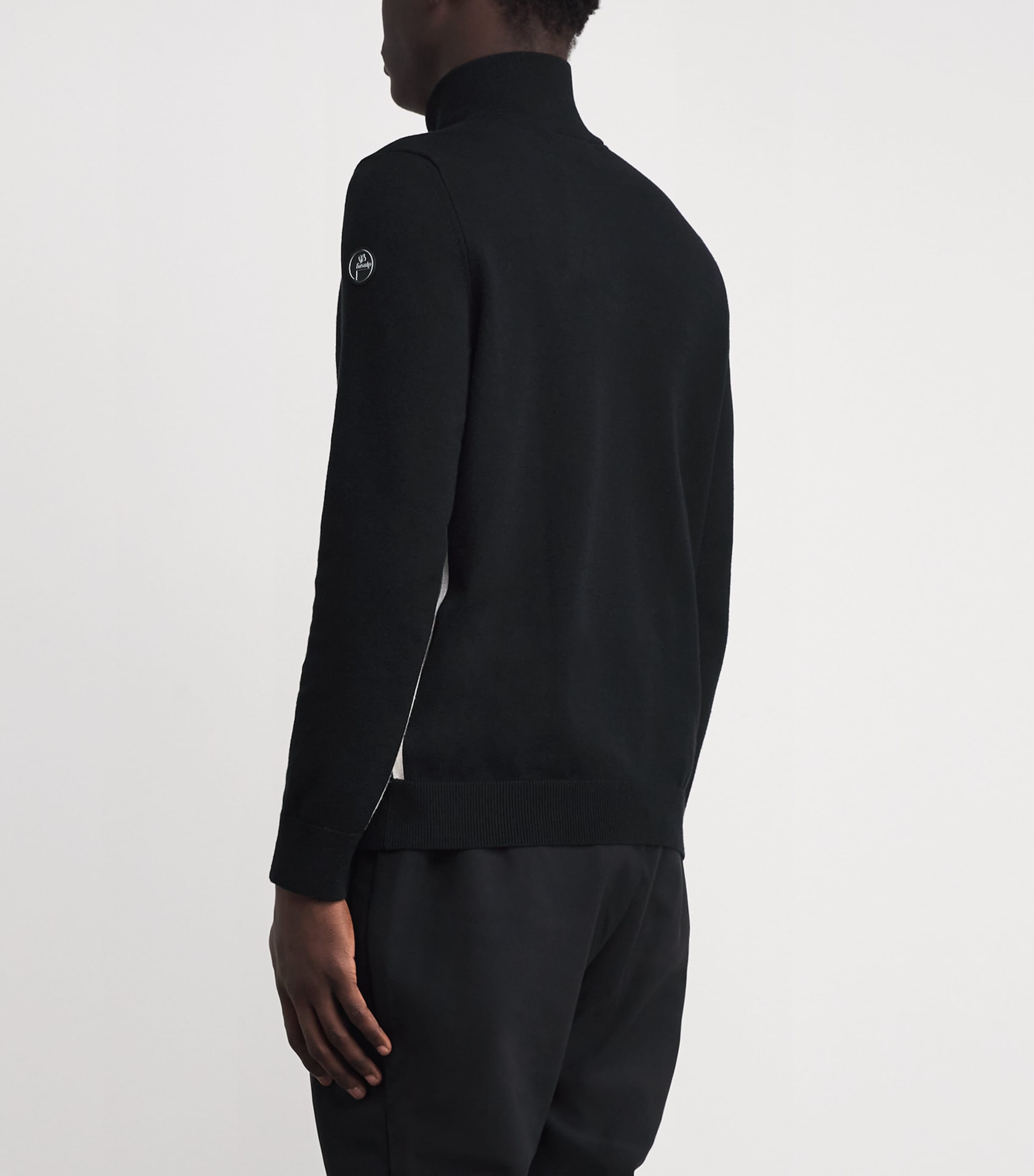 Jersey Quarter-Zip Natom Sweater 0051 NOIR/GRISNEIGE Image 4