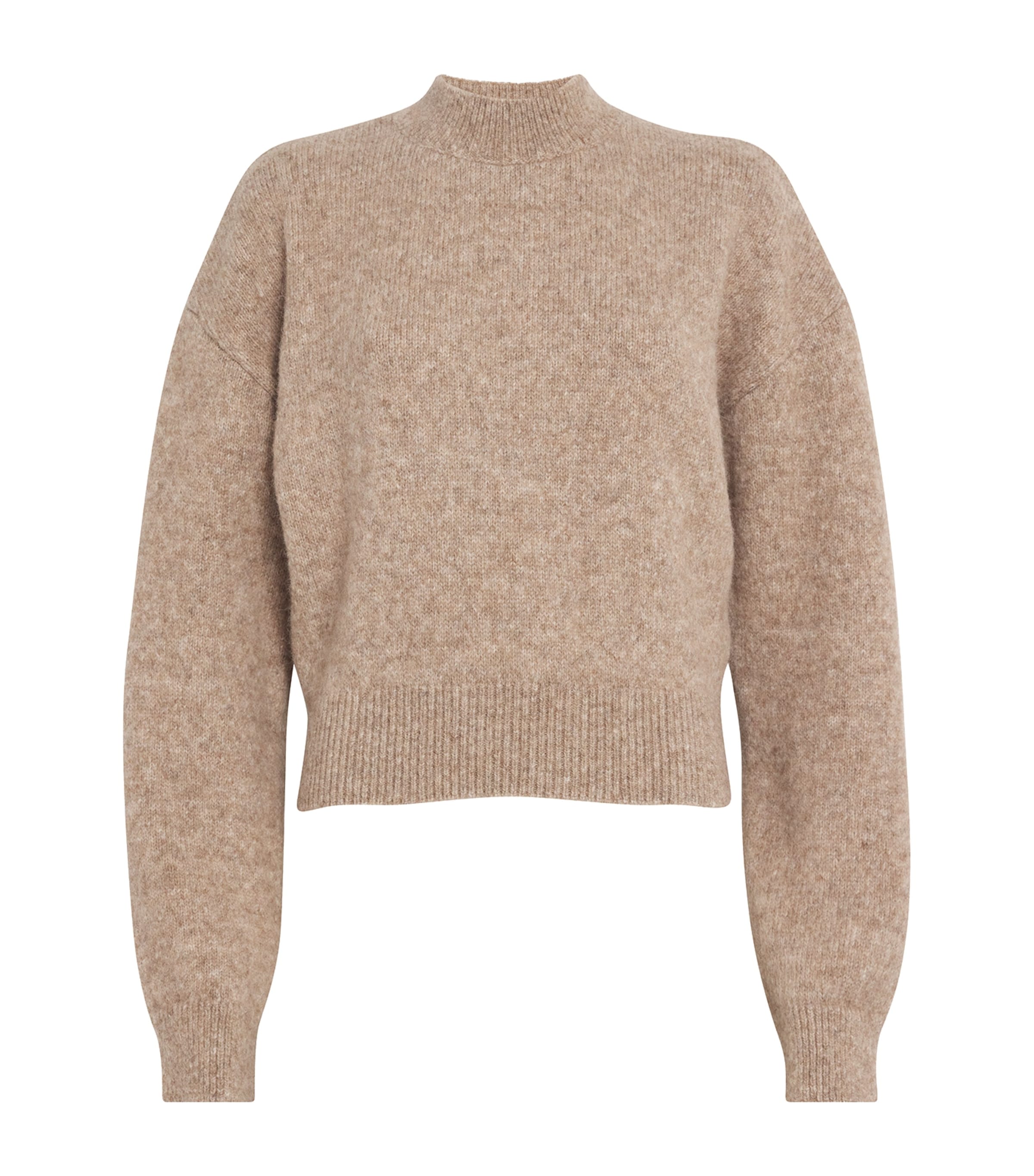 Shop Jacquemus Alpaca Wool-blend Sweater In Beige