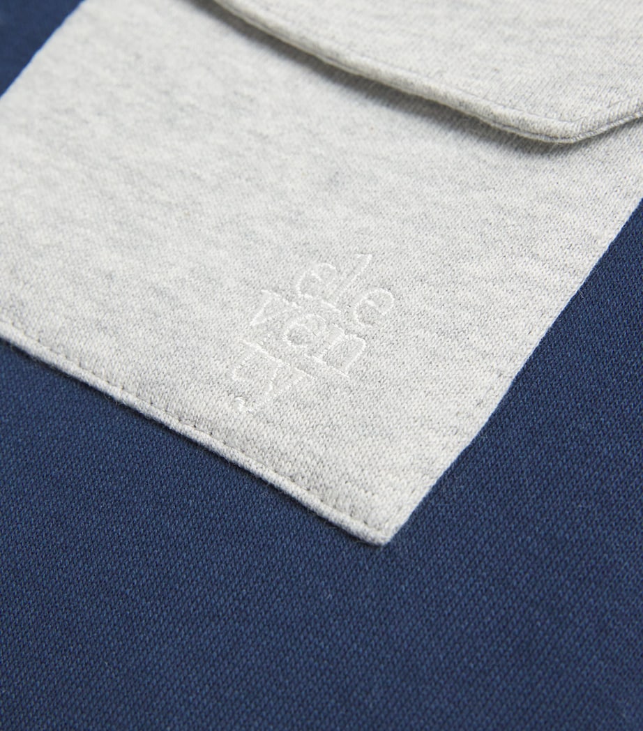 Eleventy Kids Cotton Contrast-Trim Sweatshirt (2-16 Years) Image 4