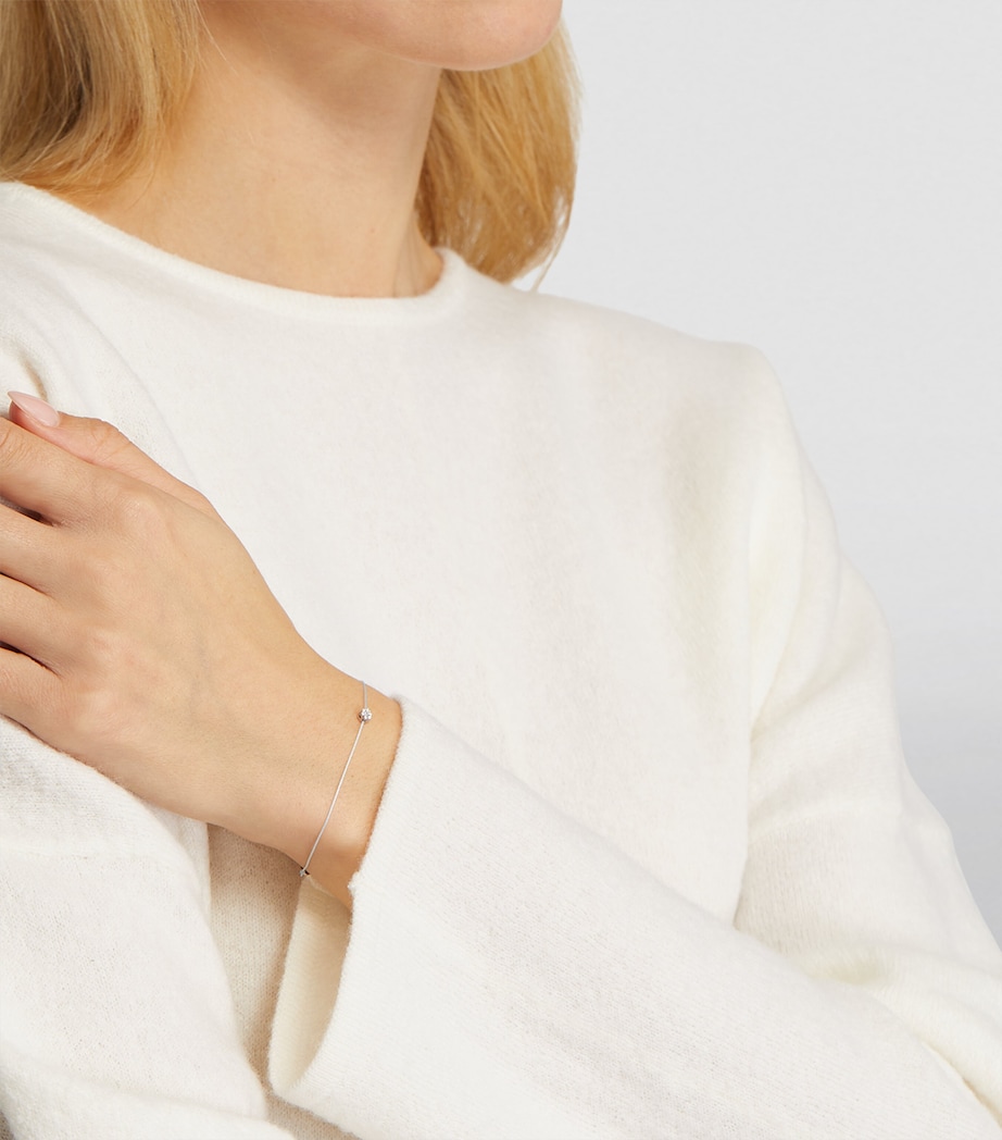 White Gold and Diamond Illusion Bracelet WHITE GOLD Image 4