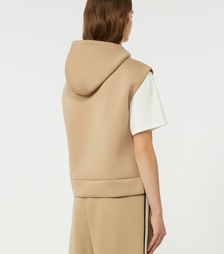 Weekend Max Mara Womens Padded Quilted Gilet Beige Image 4