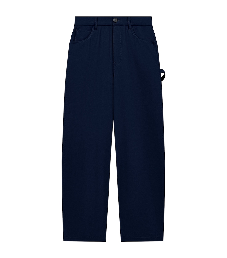 Cotton Carpenter Trousers NAVY BLUE Image 1