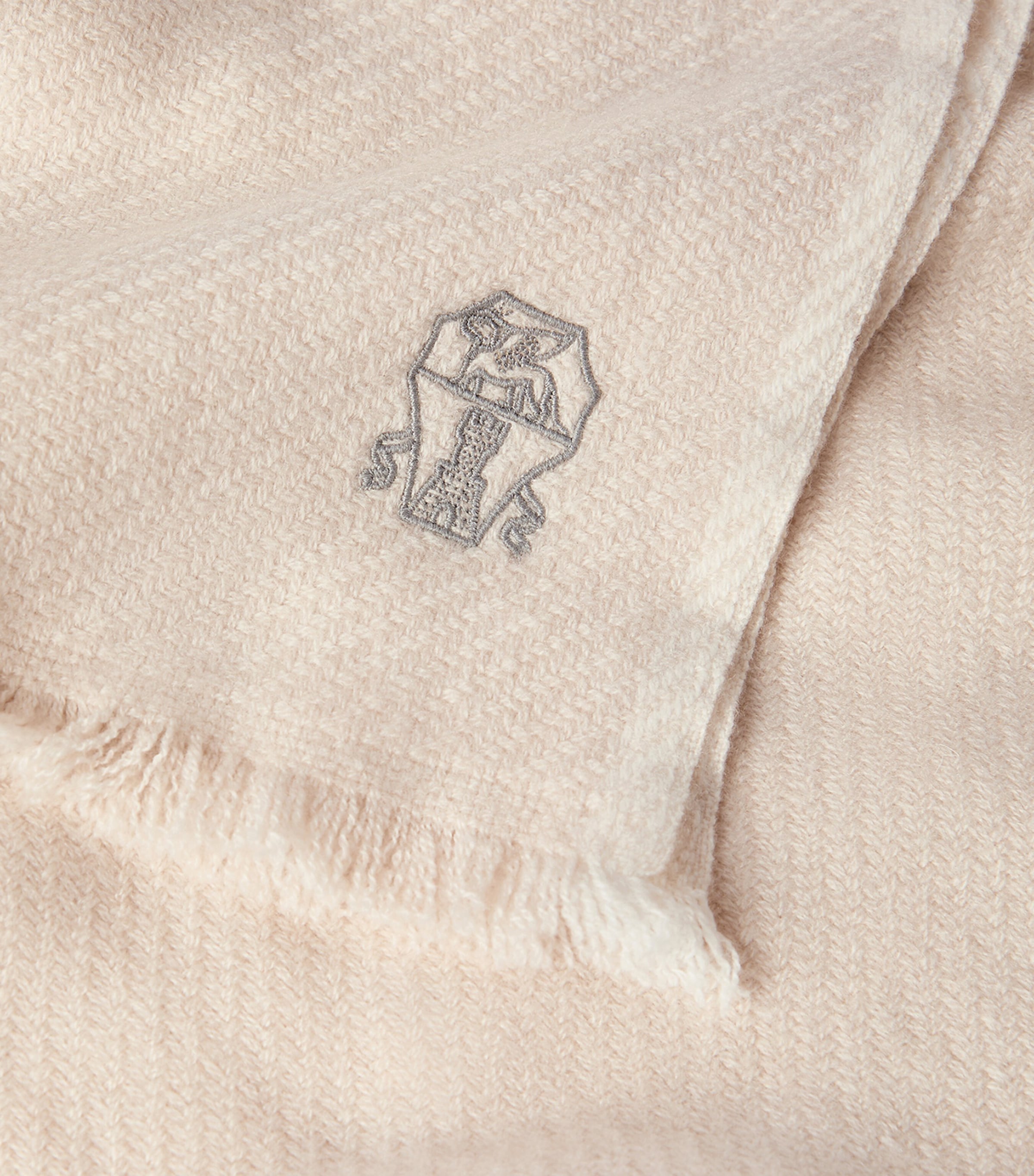 Brunello Cucinelli Cashmere Embroidered Scarf Image 3