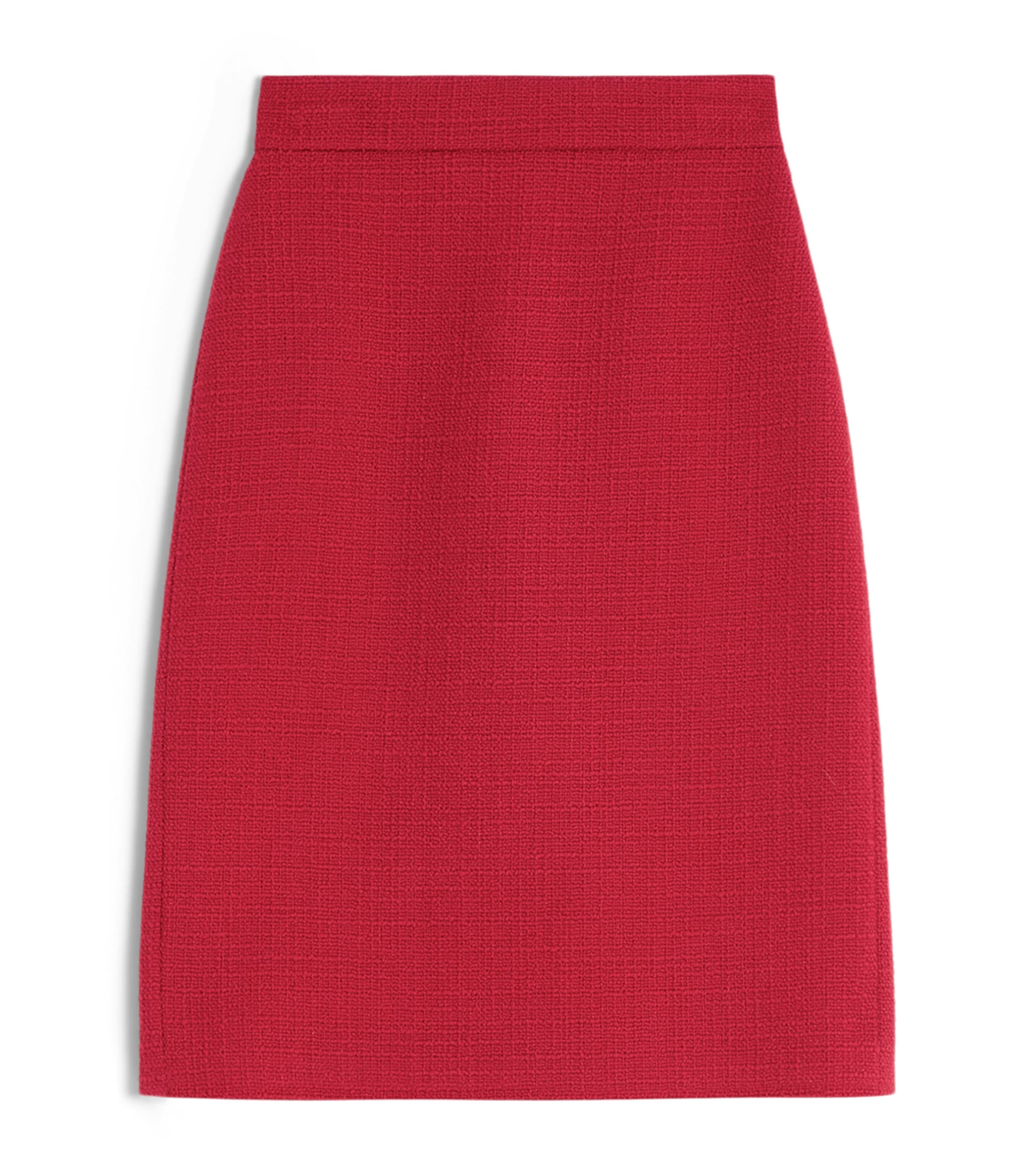 Valentino Wool-blend Tweed Skirt In Red