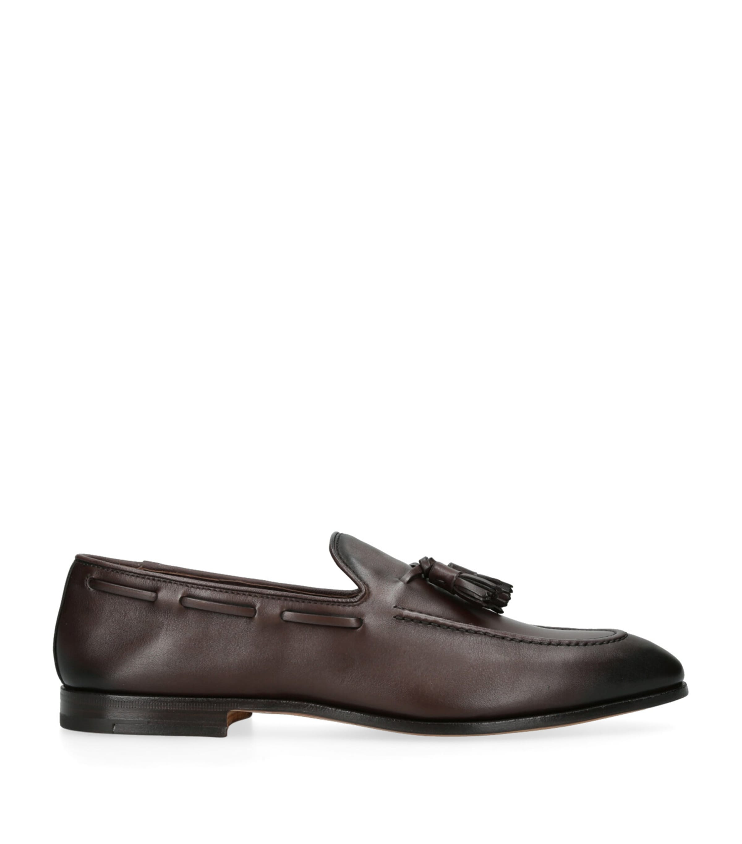 Shop Church's Leather Maidstone Tassle Loafers In Brown