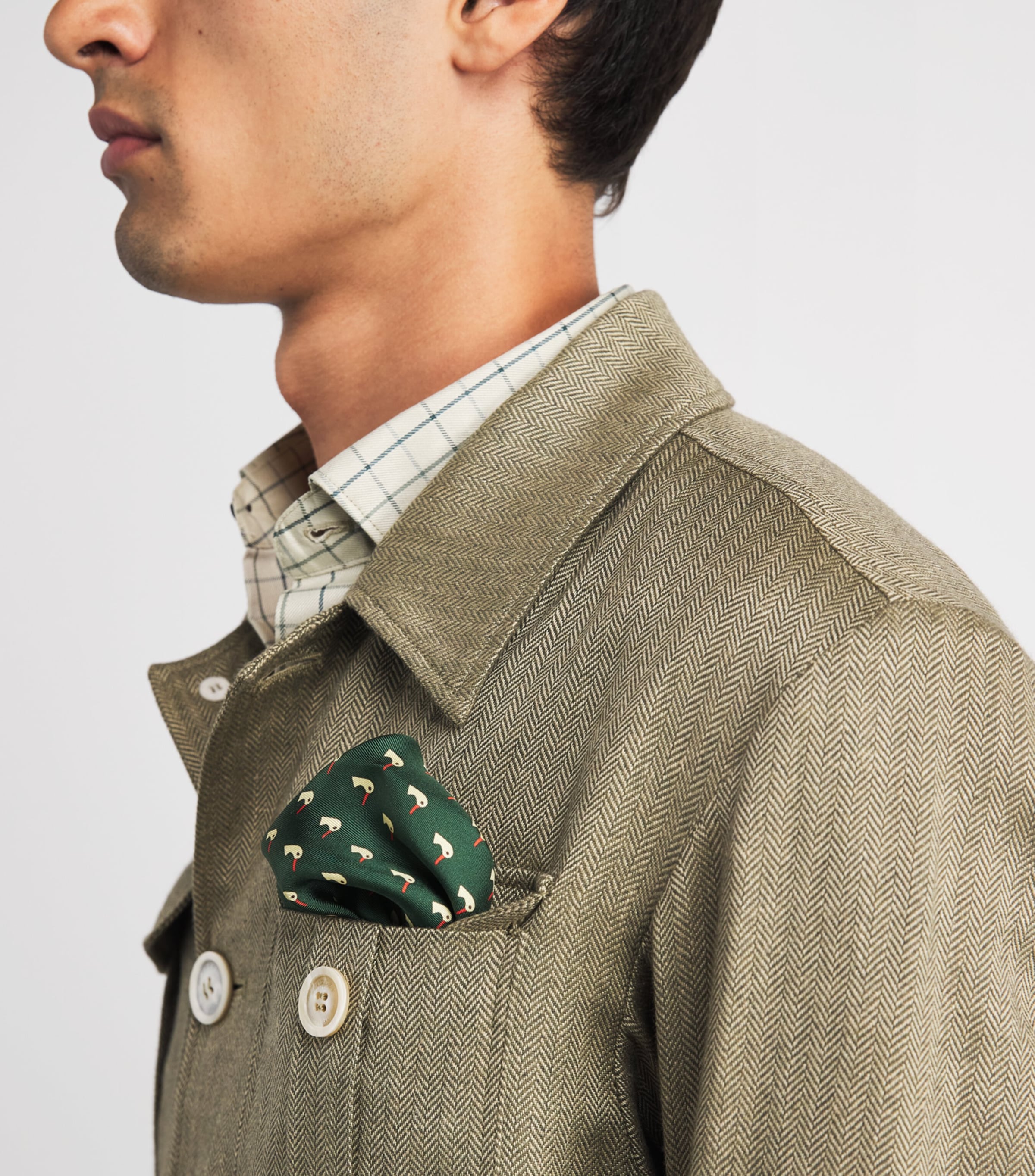Purdey Silk Dapper Duck Pocket Square Eld Image 2