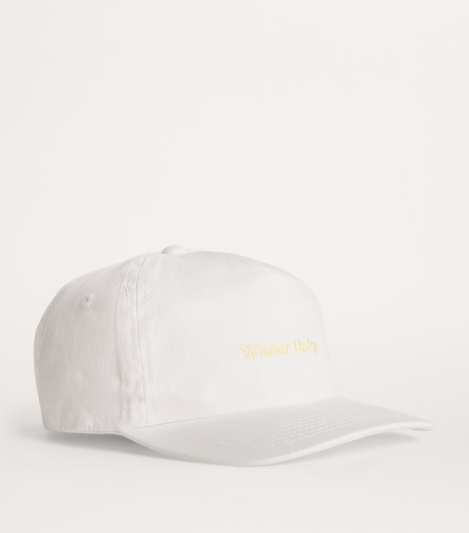 Embroidered Water Baby Baseball Cap WHITE / YELLOW Image 2