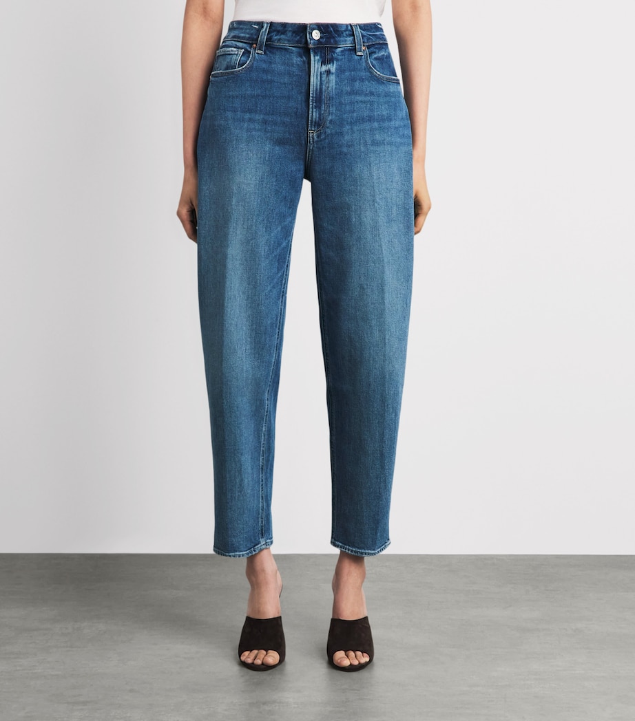 PAIGE Womens Stretch-Denim Alexis Wide-Leg Jeans Poet Image 4