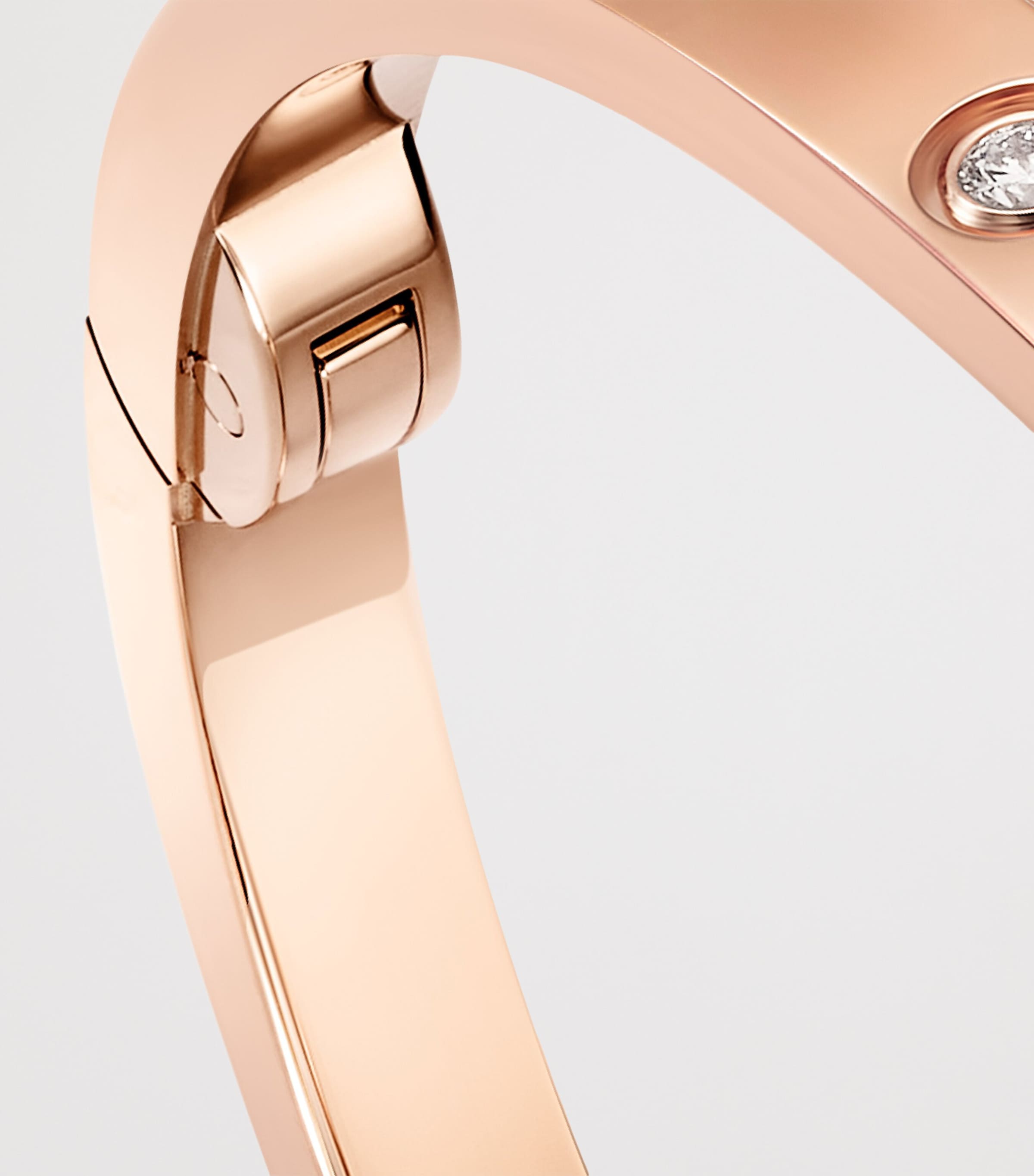 Cartier Small Rose Gold and Diamond LOVE Bracelet Rose Gold Image 8