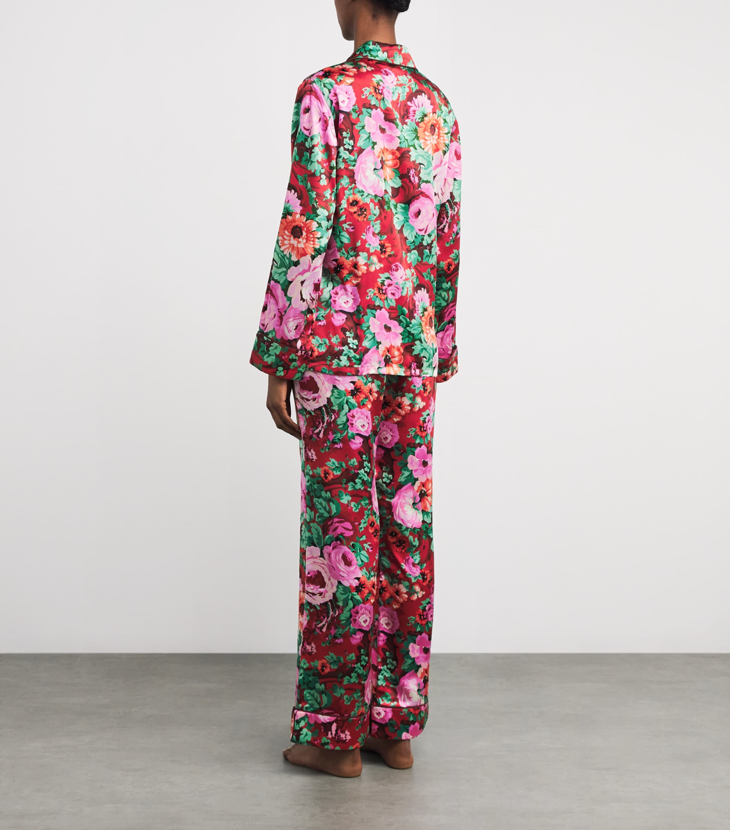 Silk Floral Lila Pyjama Set MOULIN Image 3