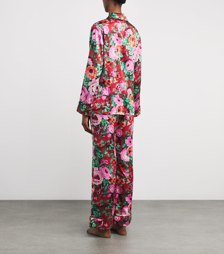 Silk Floral Lila Pyjama Set MOULIN Image 3