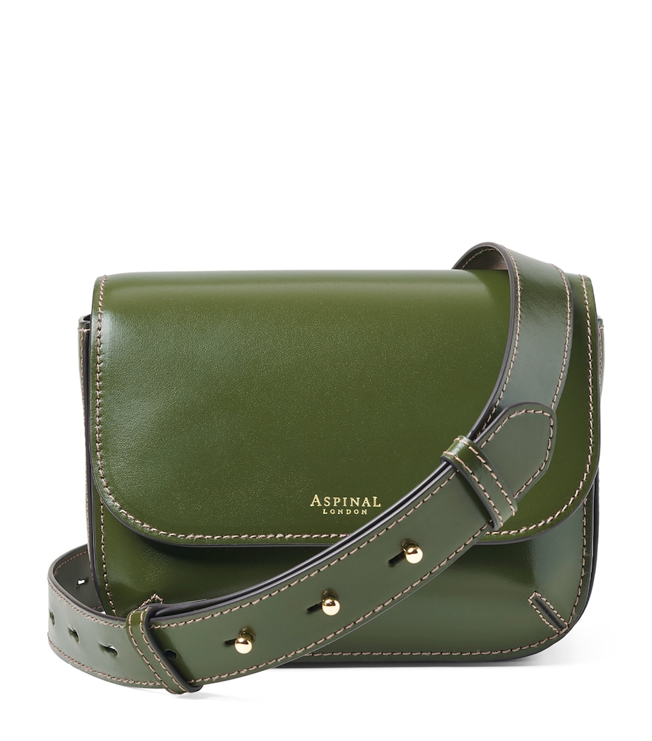 Aspinal Of London Leather Ella Cross-Body Bag Mossgreen Image 1