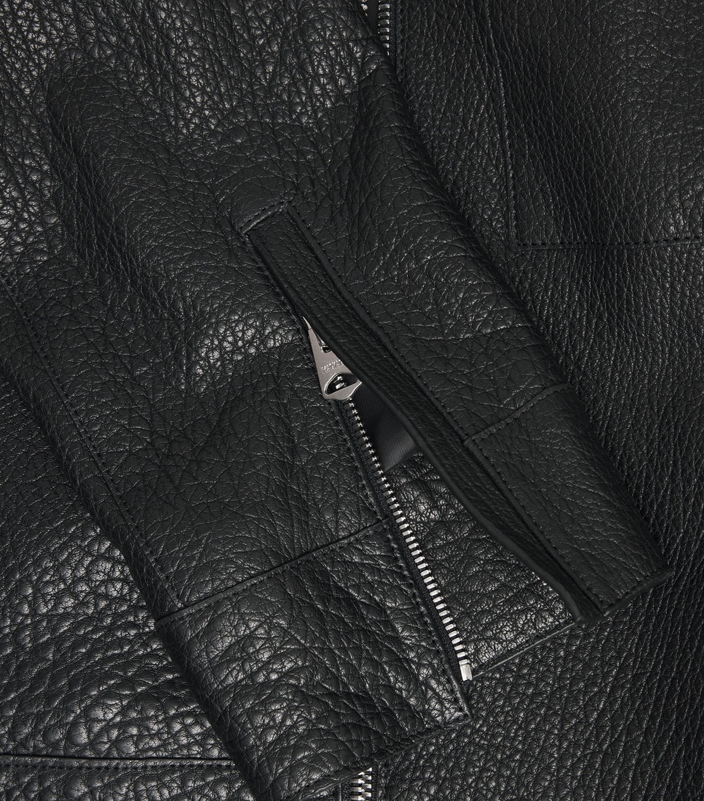 Mackage Mens Grained Otto Leather Jacket Black Image 6