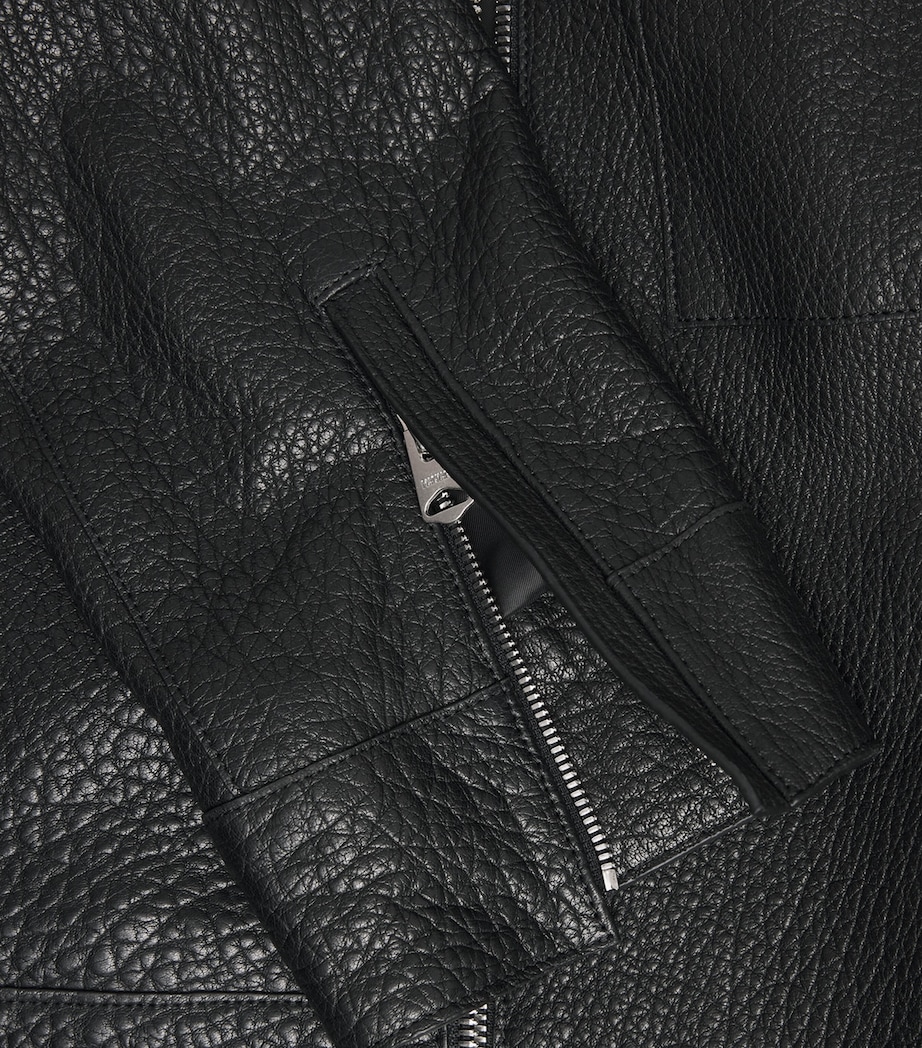 Mackage Mens Grained Otto Leather Jacket Black Image 6