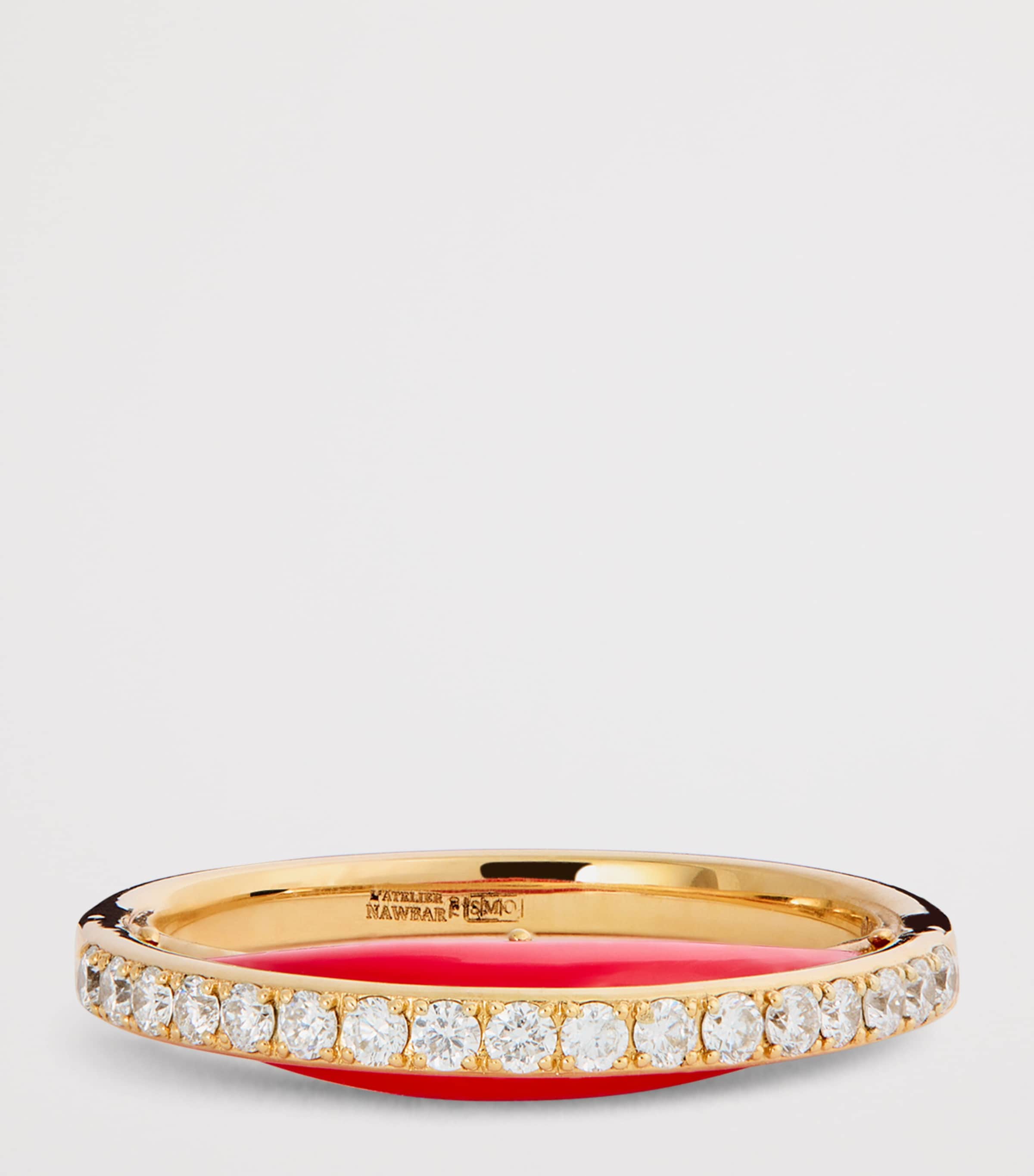 L'atelier Nawbar Yellow Gold And Diamond Bloop Moon Lot N*91 Ring In Gold