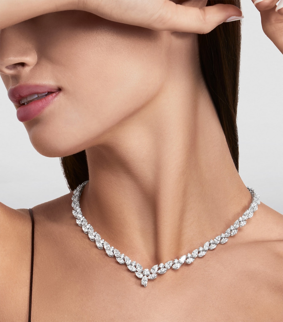 Graff White Gold, Platinum and Diamond Classic Graff Necklace Image 2