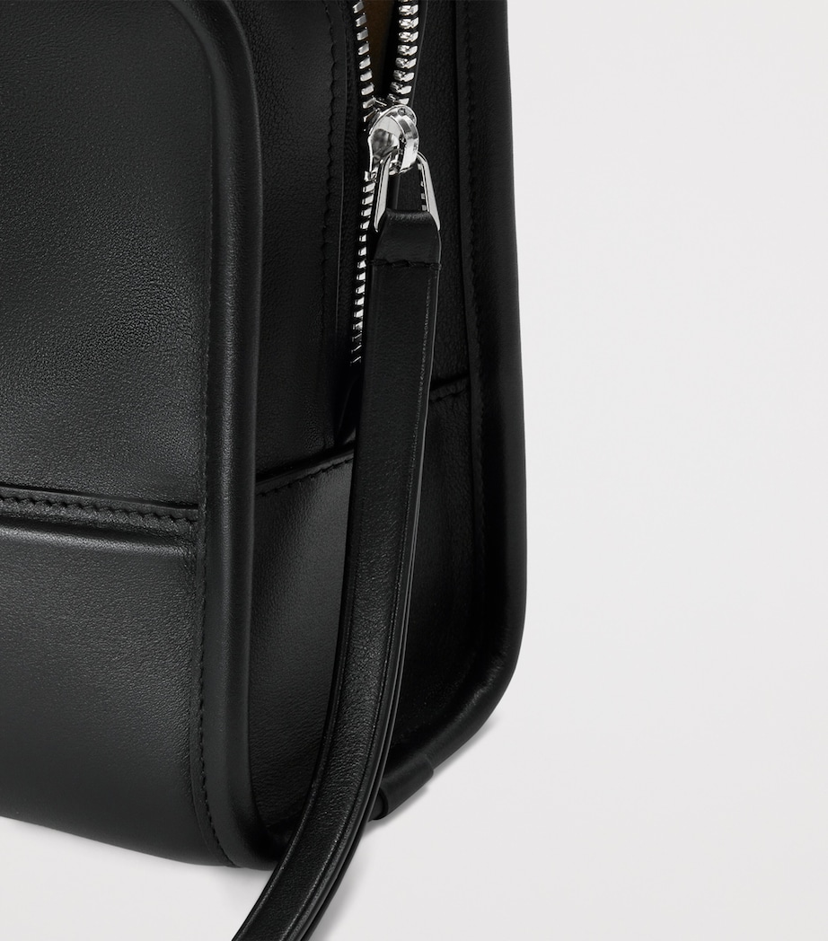 LOEWE Small Leather Amazona 180 Top-Handle Bag Black Image 9