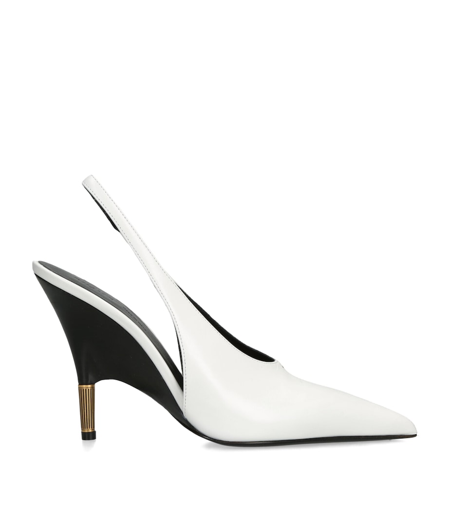 Khaite Leather Bella Pumps 100 White Image 1