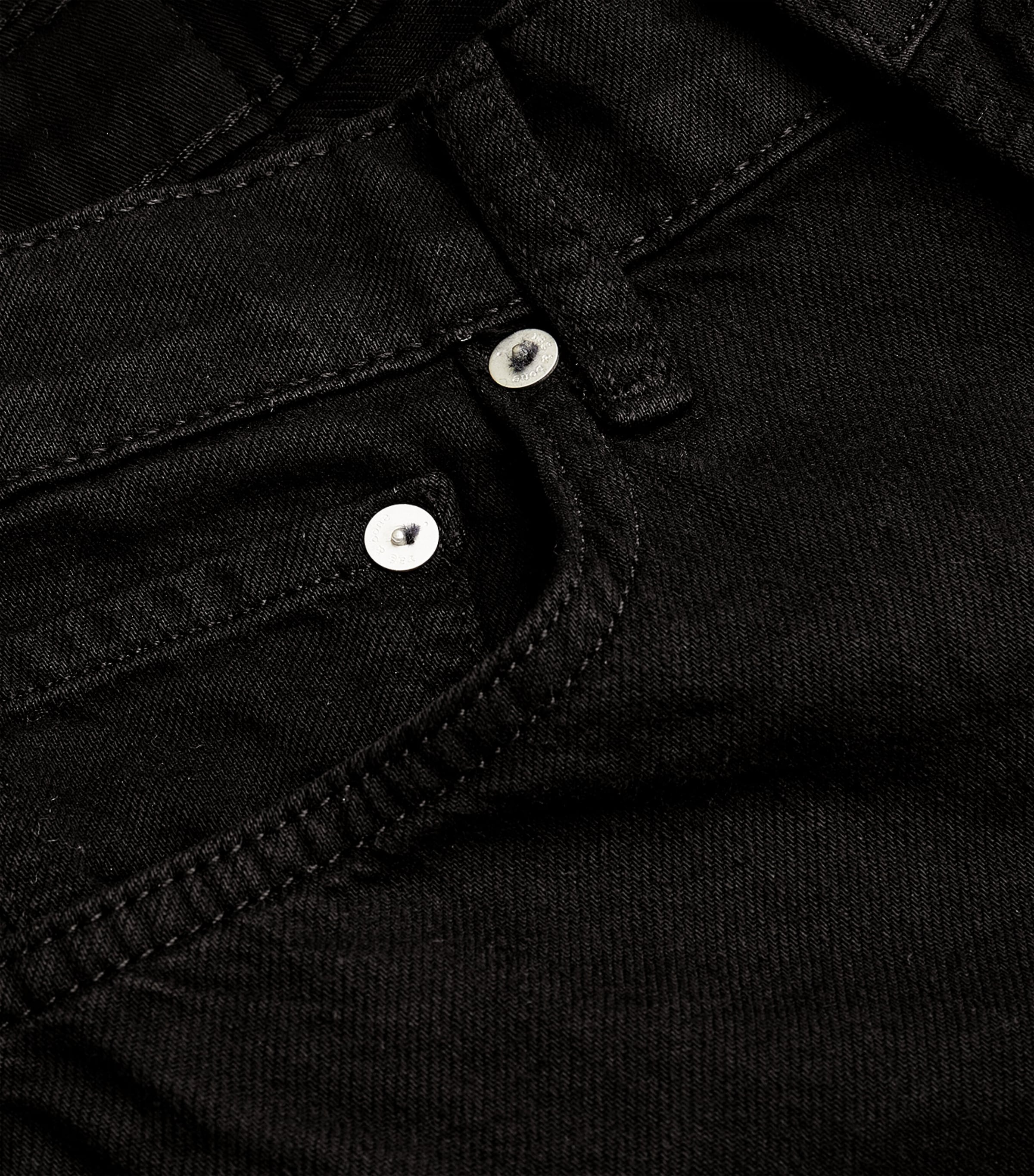 Featherweight Logan Mid-Rise Wide-Leg Jeans BLACK Image 5