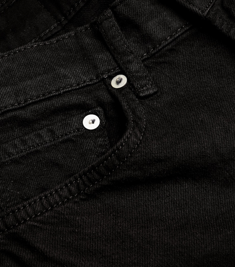 Featherweight Logan Mid-Rise Wide-Leg Jeans BLACK Image 5