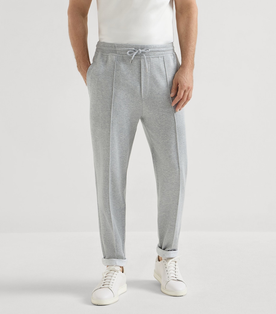 Brunello Cucinelli Mens Cotton-Blend French Terry Sweatpants Image 3