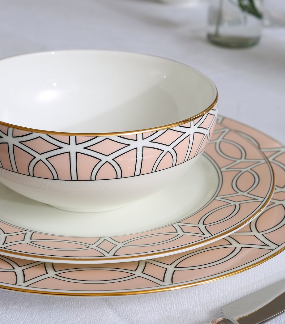 Set of 2 Loop Dessert Plates (21cm) BLUSH Image 2