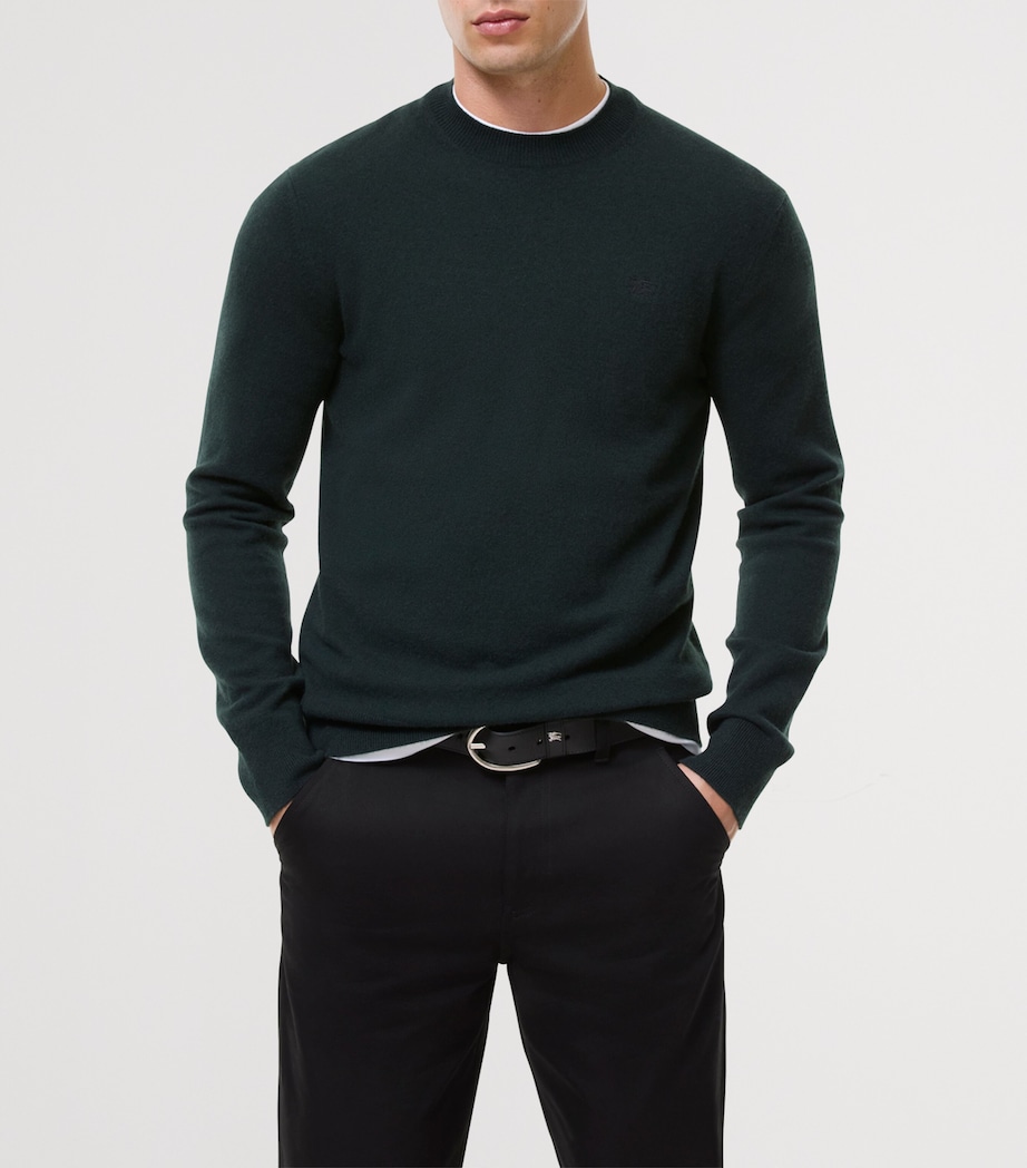 Burberry Mens Cashmere-Blend EKD Slim Sweater Anchor Image 2