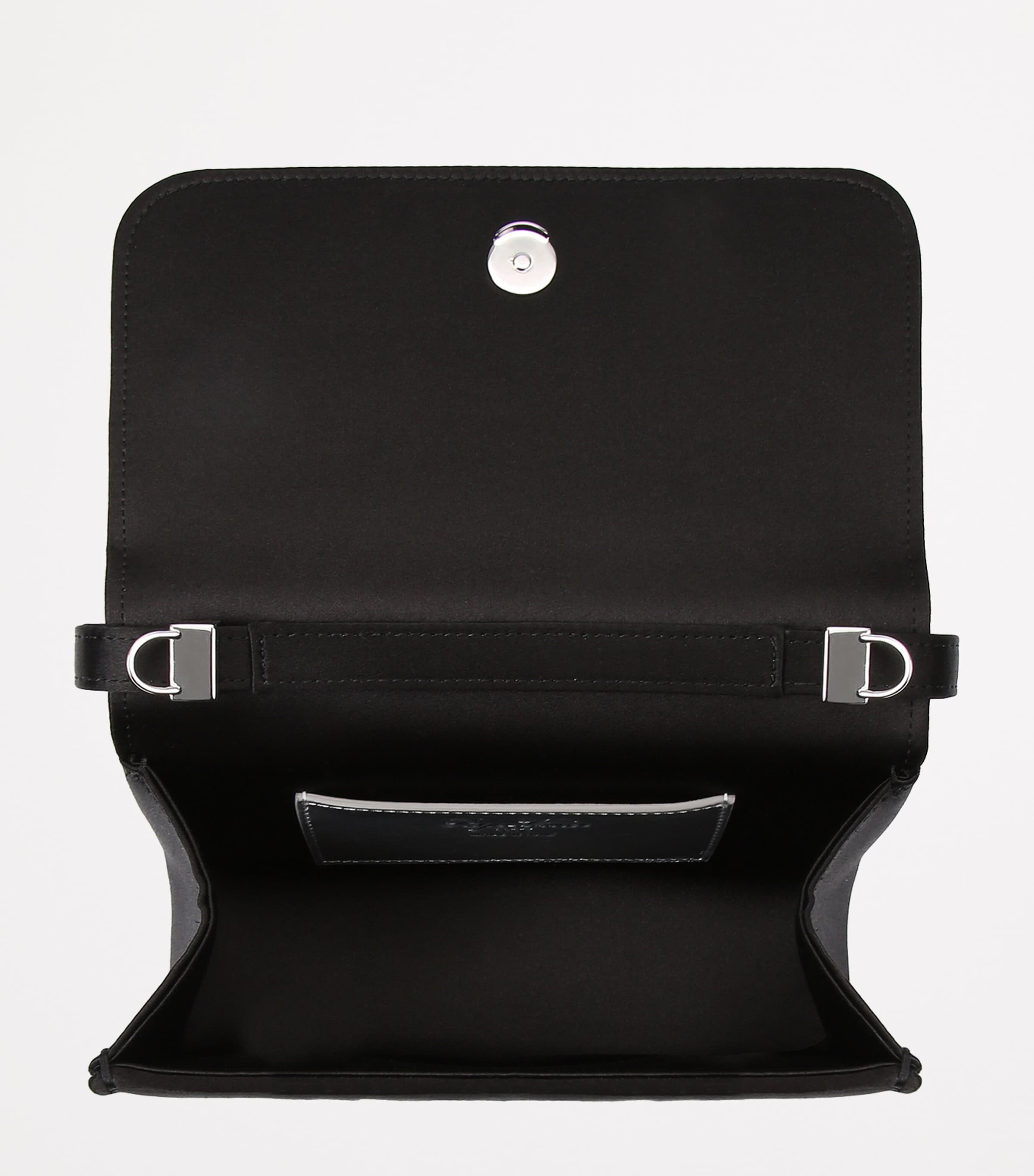 Roger Vivier Micro Satin Pilgrim Top-Handle Bag Black Image 2