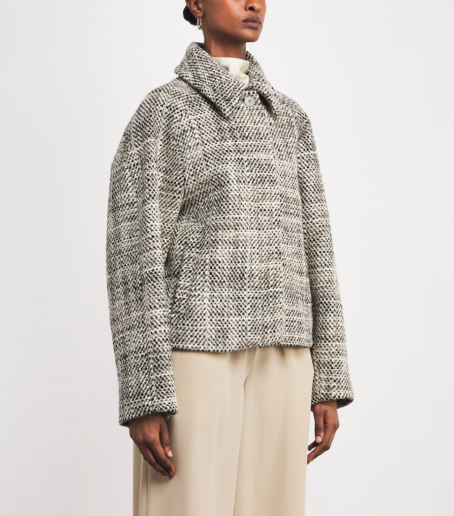 Virgin Wool-Blend Geroux Jacket COCOA COMBO Image 3