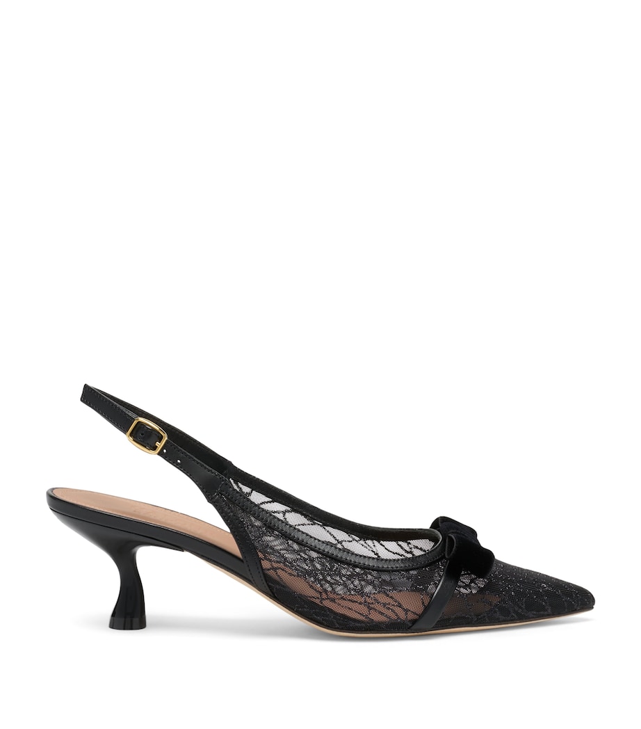 Glittered Jama Slingback Heels 45 GLITTER MESH Image 1