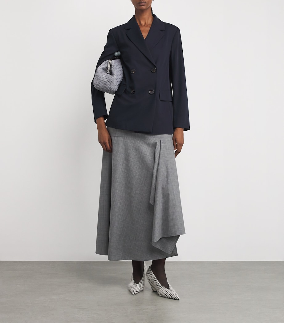 Wool Double-Breasted Blazer MIDNIGHTBLUE Image 2