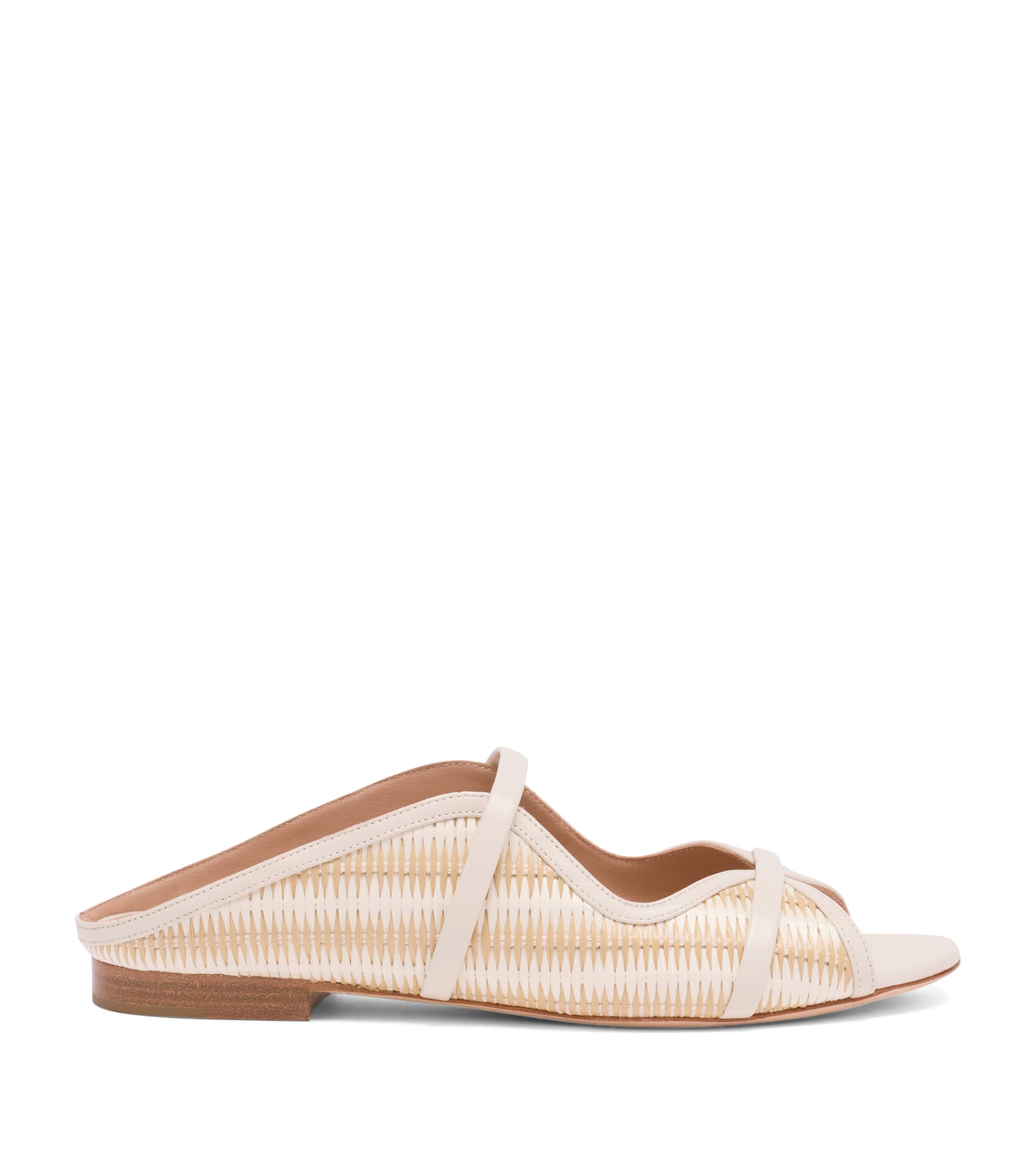 Malone Souliers Raffia Norah Sandals Cream Image 1