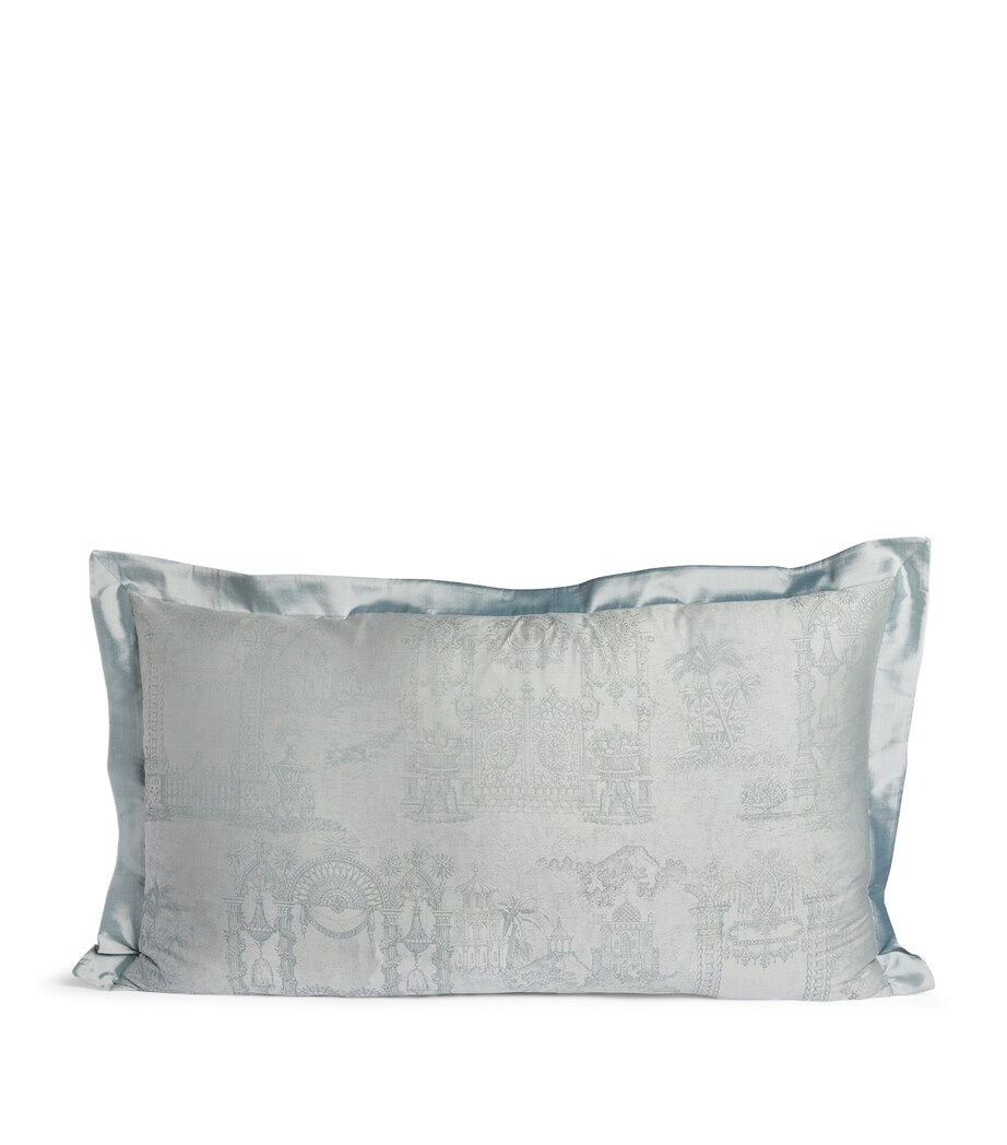 Haremlique Istanbul Gates of Paradise Cushion (53cm x 94cm) Green Image 1