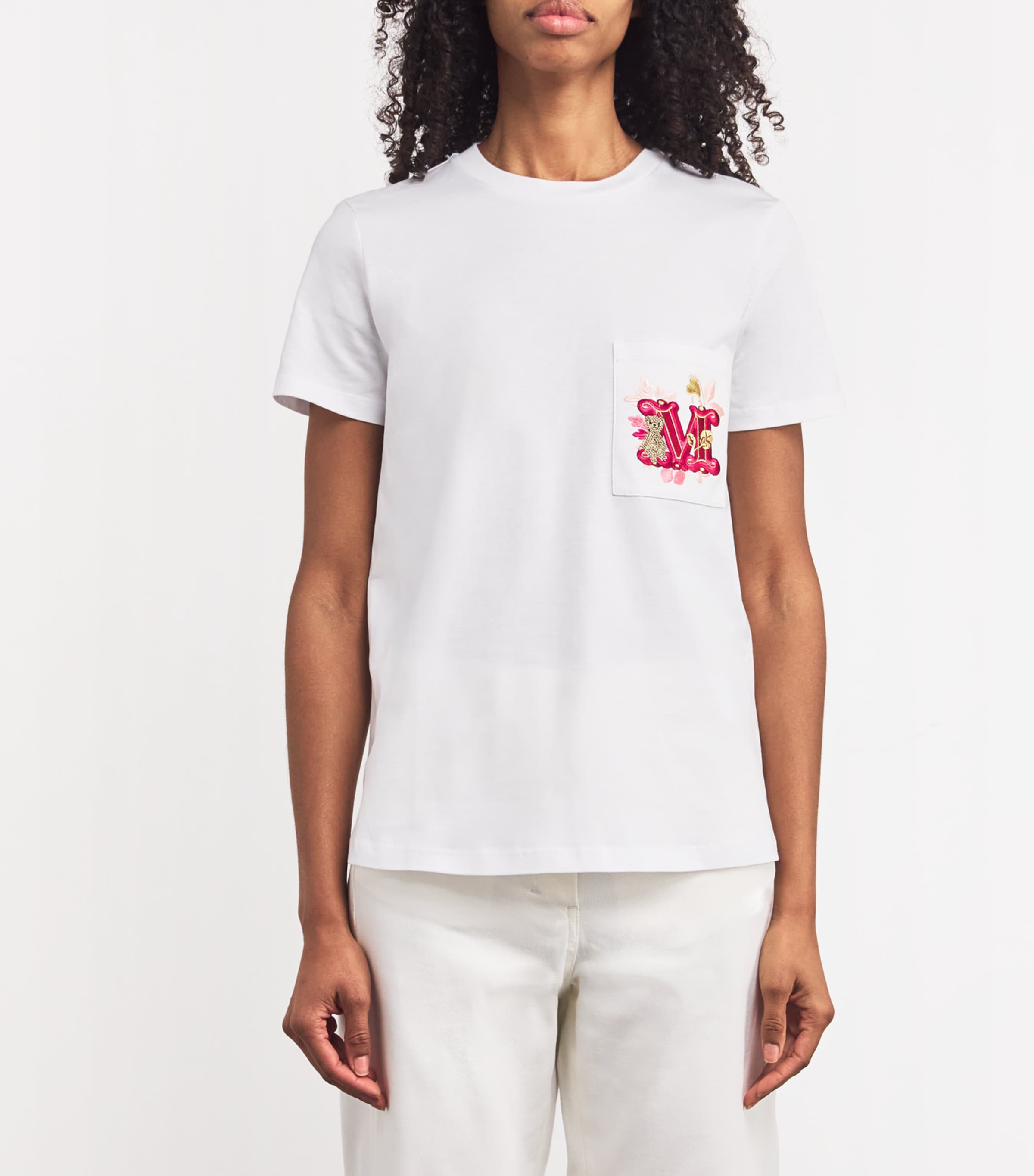 Max Mara Cotton Embroidered T-Shirt | Harrods US