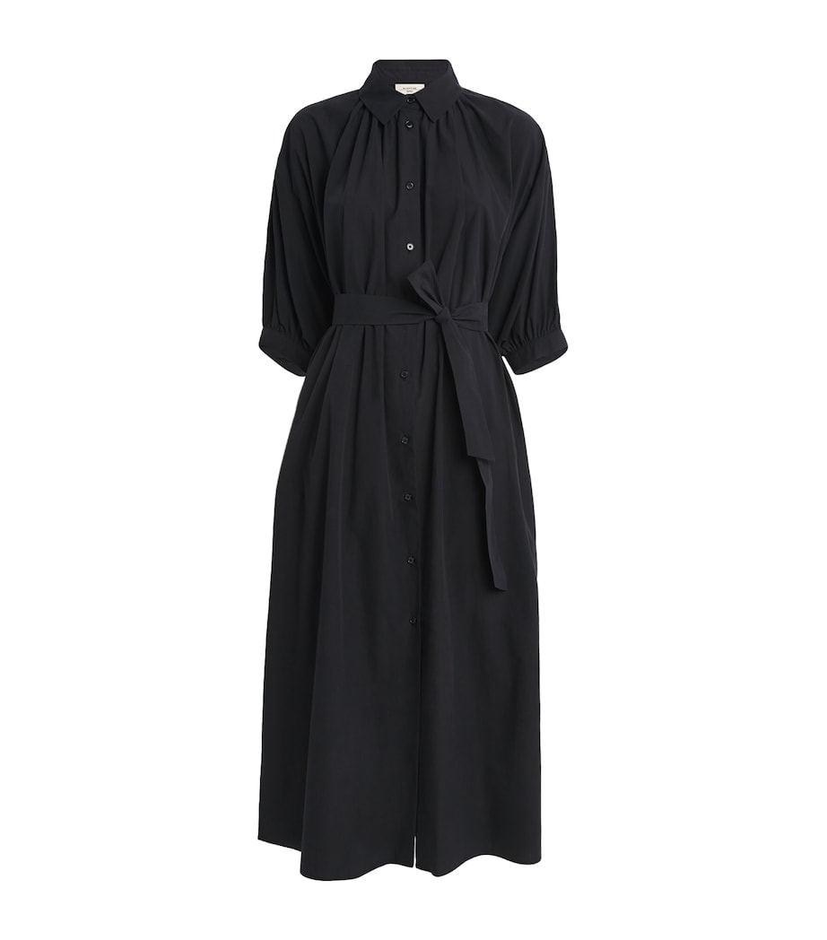 Weekend Max Mara Womens Cotton Midi Shirt Dress Black Image 1