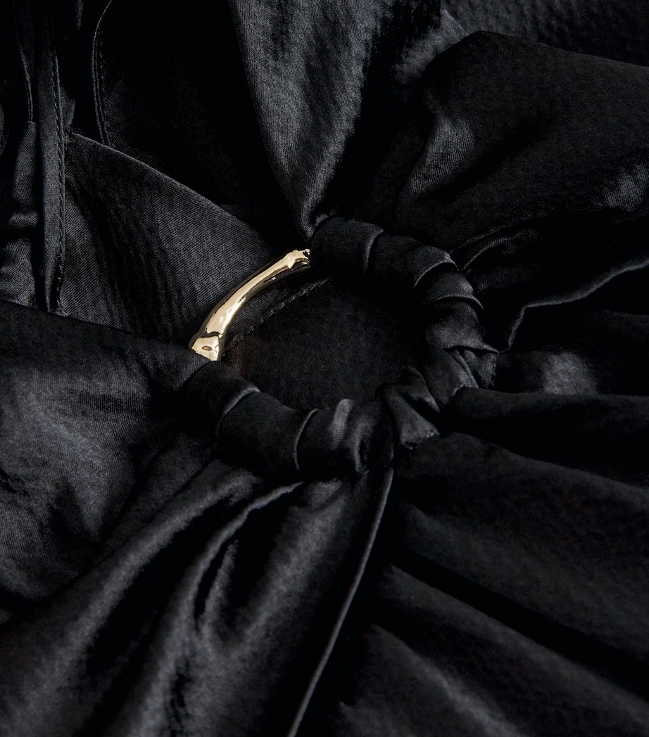 Silk Meteora Maxi Dress BLK-BLK/SILK Image 6