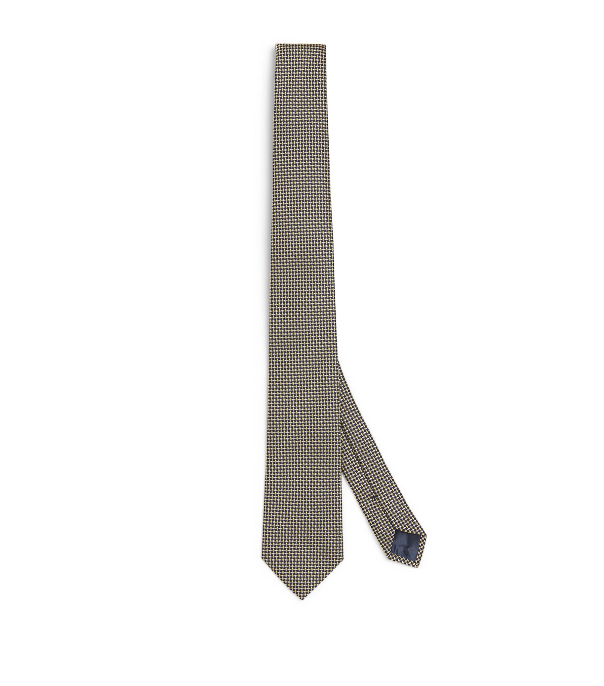 EMPORIO ARMANI SILK JACQUARD TIE 