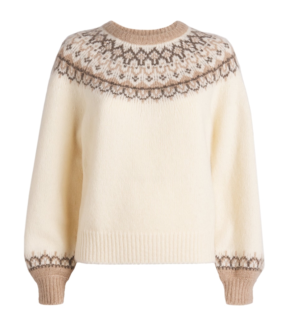 Wool-Blend Misha Sweater IVORY MULTI Image 1