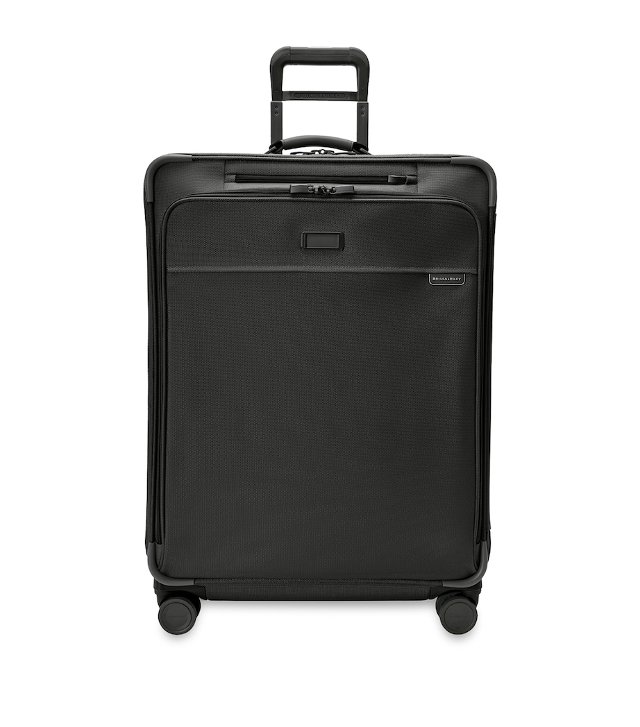 Large Baseline Expandable Spinner Suitcase (74cm) BLACK Image 1