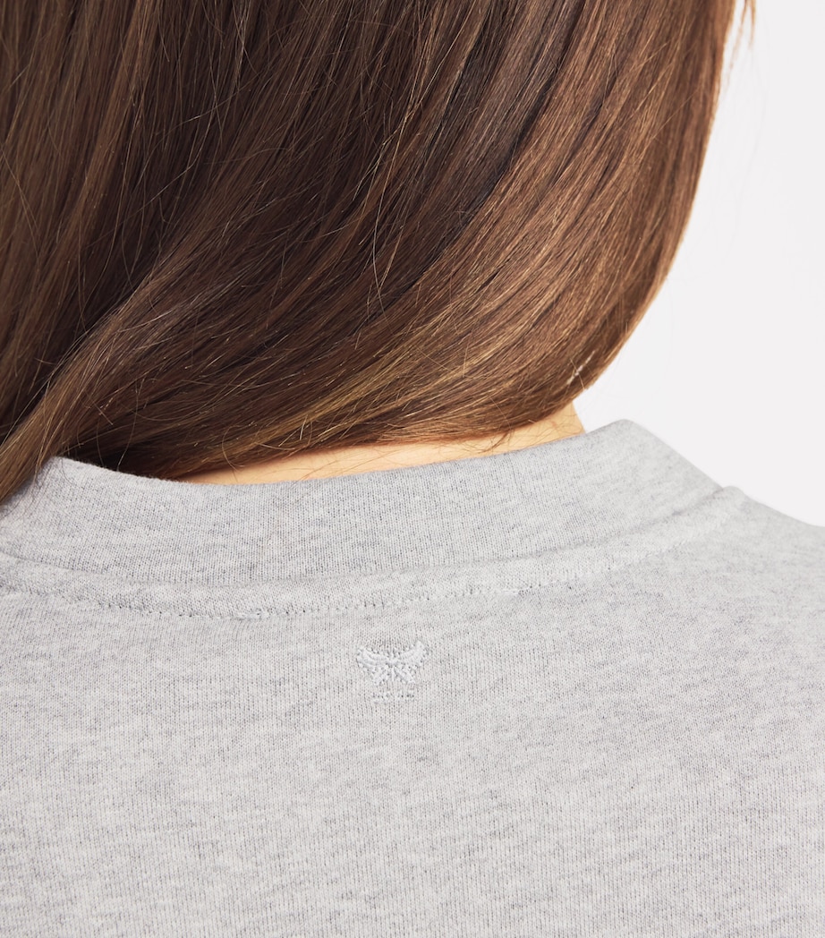 Cotton Logo Sweatshirt MEDIUM GREY Image 6