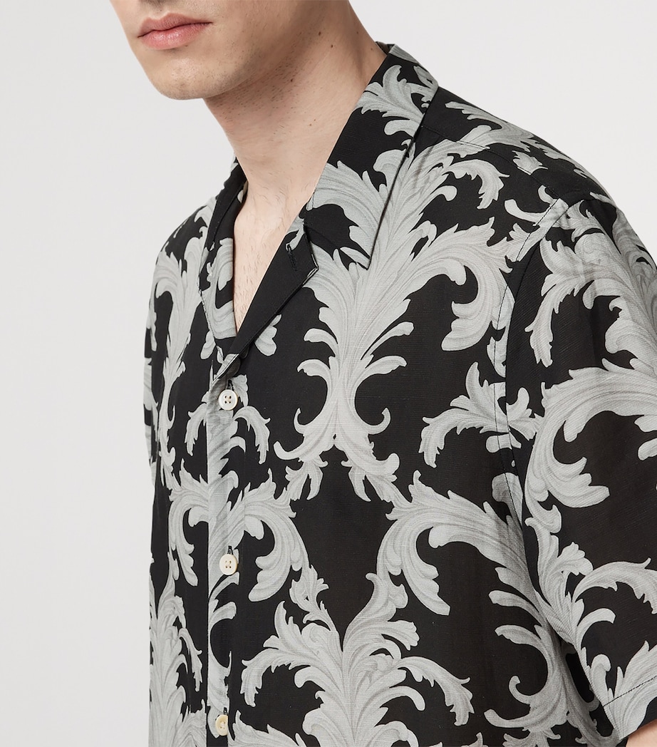 Printed Shirt JET BLACK Image 6
