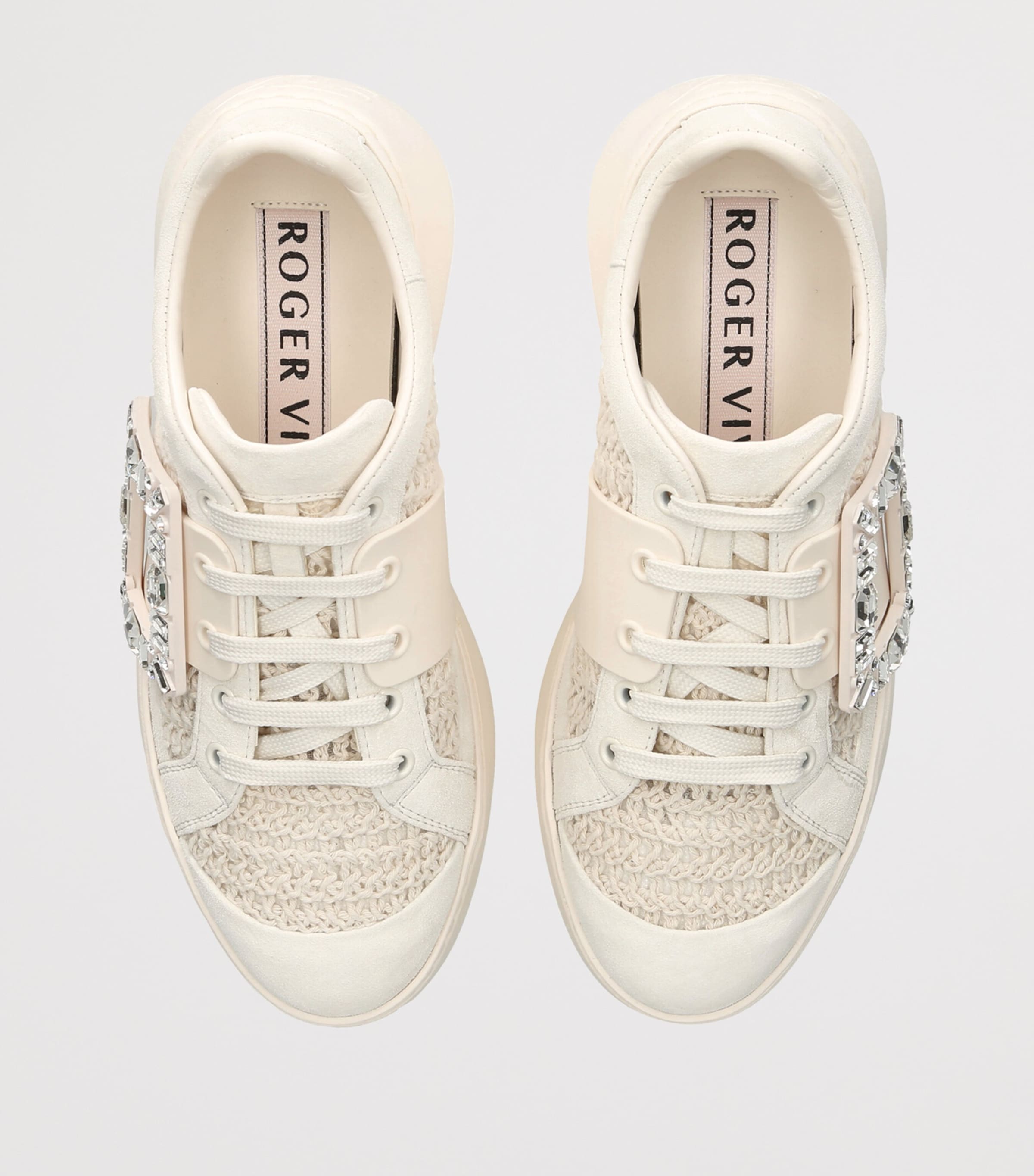 Roger Vivier White Crochet Viv' Skate Sneakers | Harrods US Roger Vivier White Crochet Viv' Skate Sneakers | Harrods US