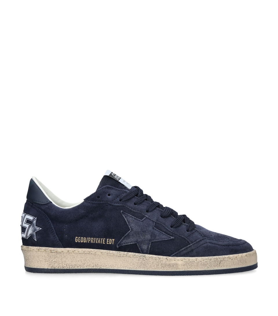 Golden Goose Suede Ball Star Sneakers Navy