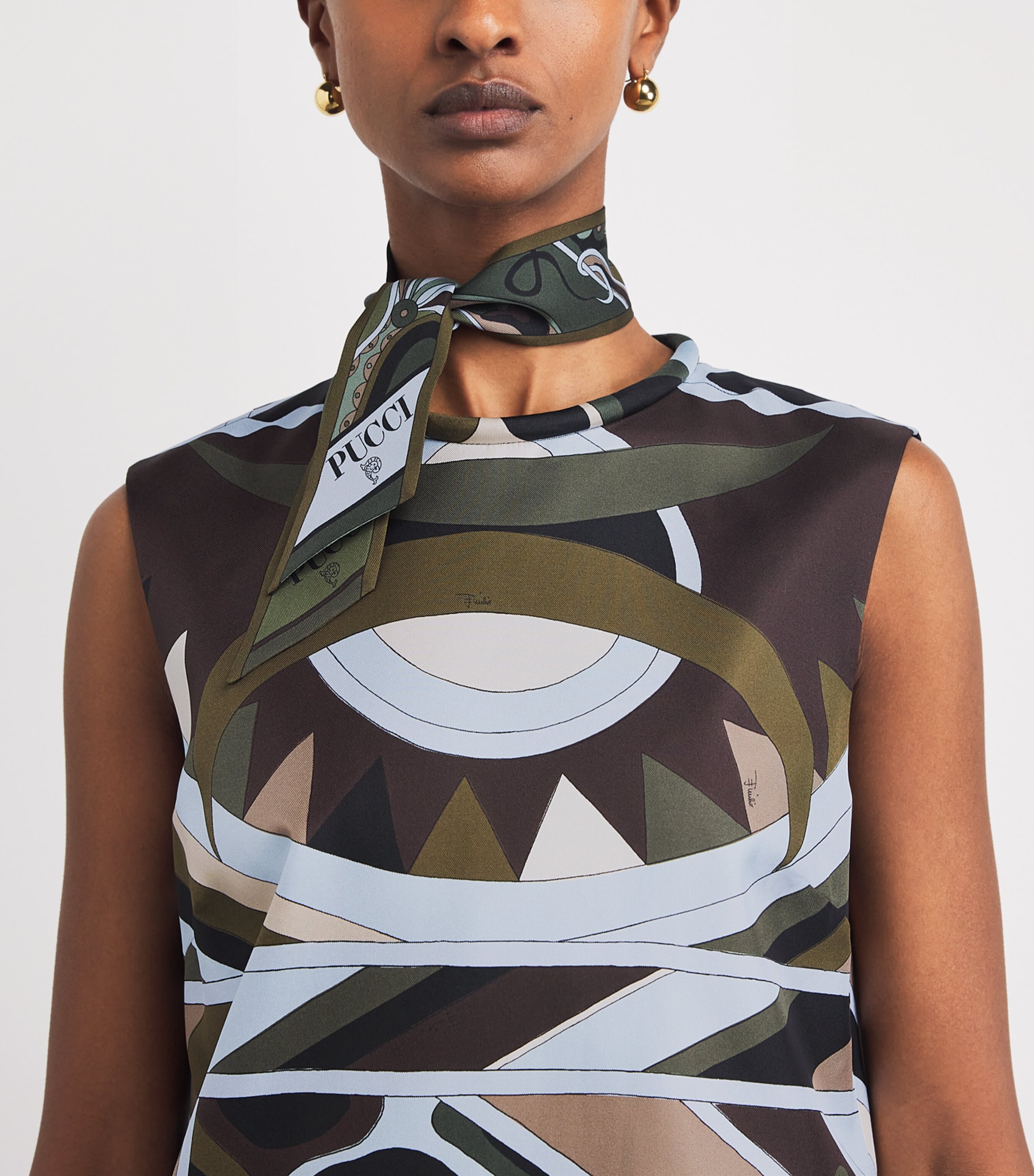 PUCCI Womens Silk Vivara Mini Dress Image 3