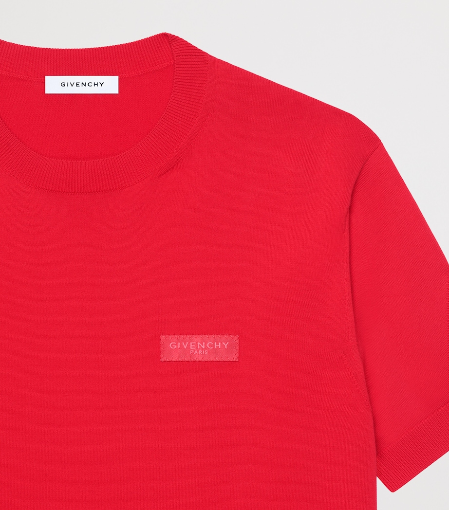 Givenchy Mens Cotton Logo-Tab T-Shirt Image 3