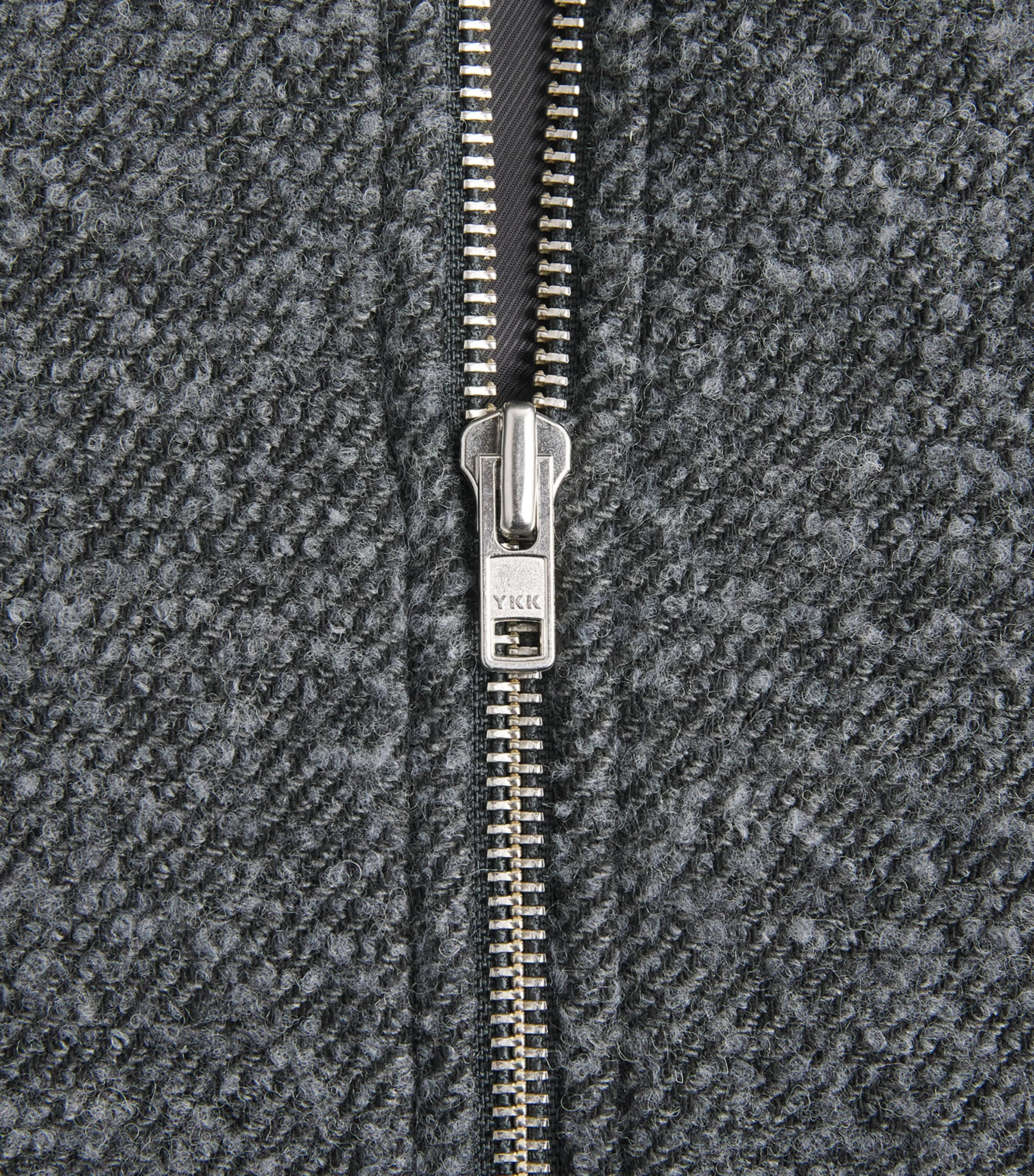Won Hundred Mens Bouclé Dante Shacket Granite Gray Comb. Image 6