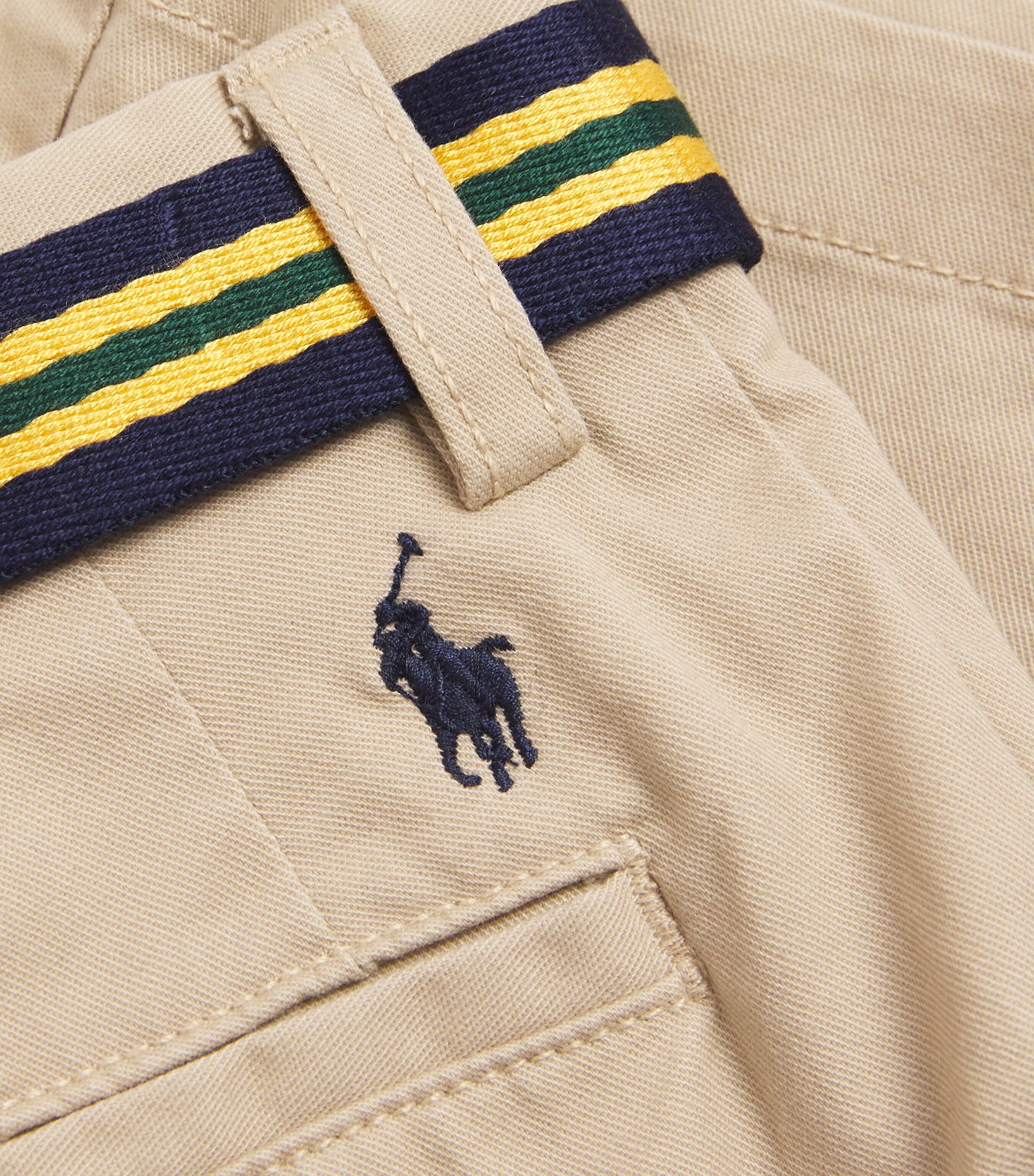 Stretch-Cotton Belted Shorts (5-7 Years) CLASSIC KHAKI Image 3