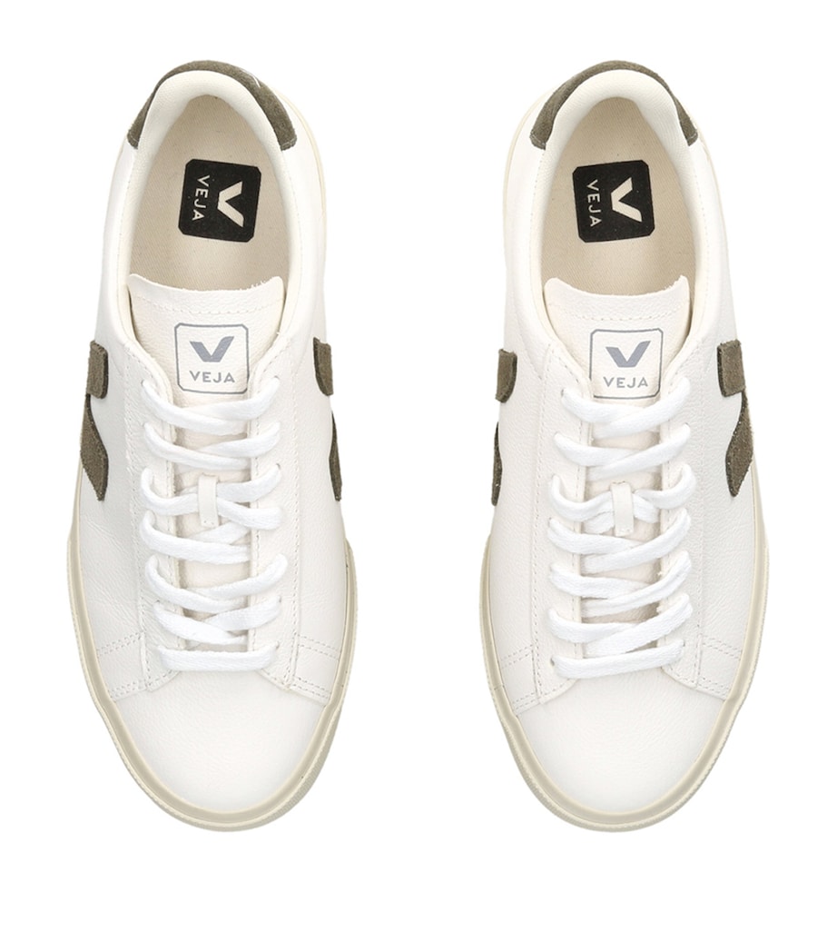 Veja Leather Campo Sneakers Green Comb Image 4