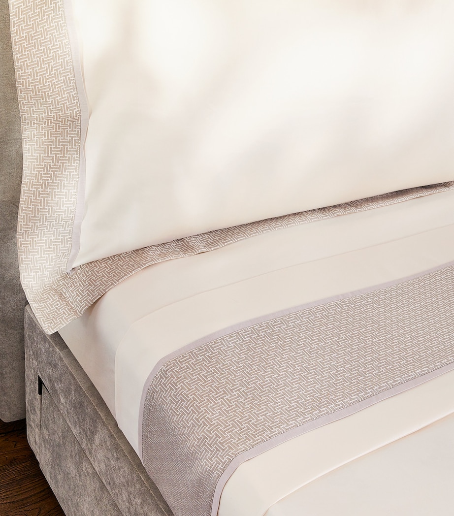 Avalon Super King Flat Sheet (270cm x 300cm) GLACIER Image 2